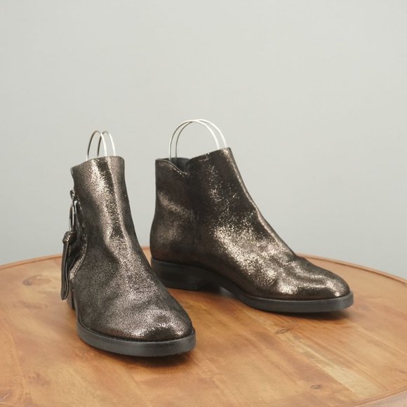 See By Chloe Metallic Ankle Boots - Picture 3 of 11